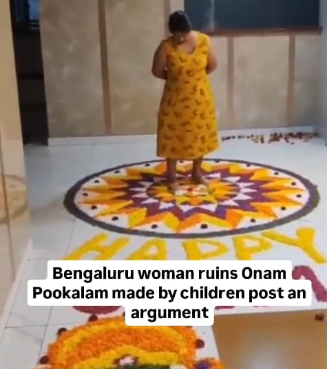 bengaluru-woman-destroys-pookalam-latest-nation-news-online.