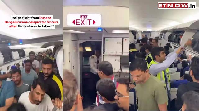 IndiGo Flight from Pune to Bengaluru Delayed for 5 Hours After Pilot Refuses to Fly.