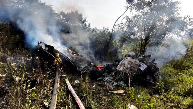 Three Dead in Chopper Crash Near Pune Amid Dense Fog.