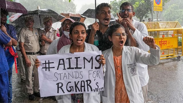 Nationwide Solidarity: AIIMS Doctors Join Bengal Colleagues in Protests Over RG Kar Incident
