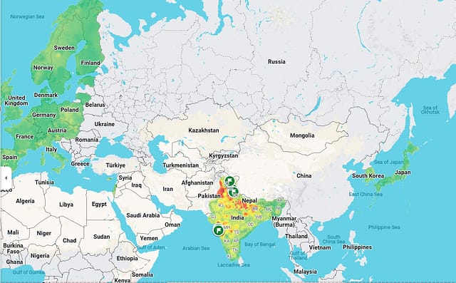 Google Maps Rolls Out Real-Time AQI Feature in Over 100 Countries, Just in Time for Winter